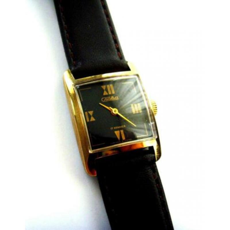 Vintage SLAVA nieuw mechanisch dames polshorloge, USSR