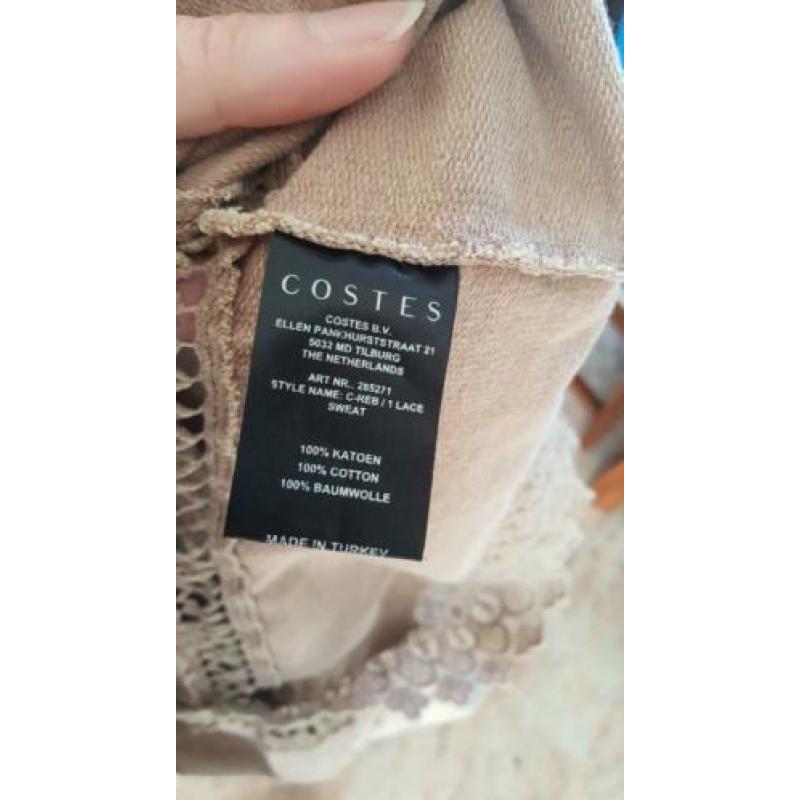 ZGAN beige truitje van COSTES Mt L 42/44, trui, top, shirt