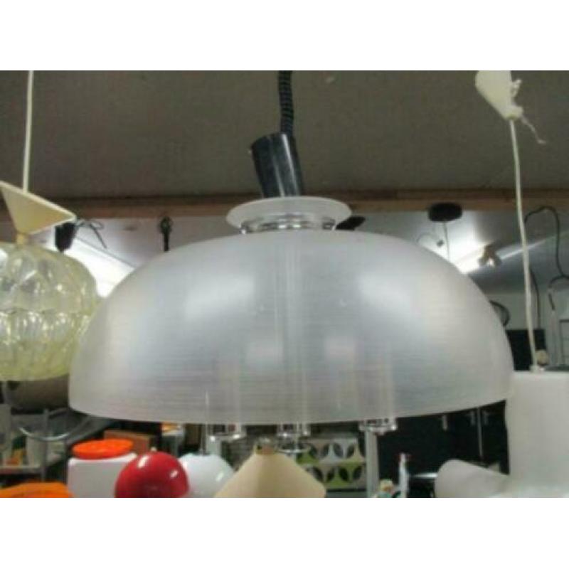space age design hanglamp 55 cm mat kunststof jaren 70 retro