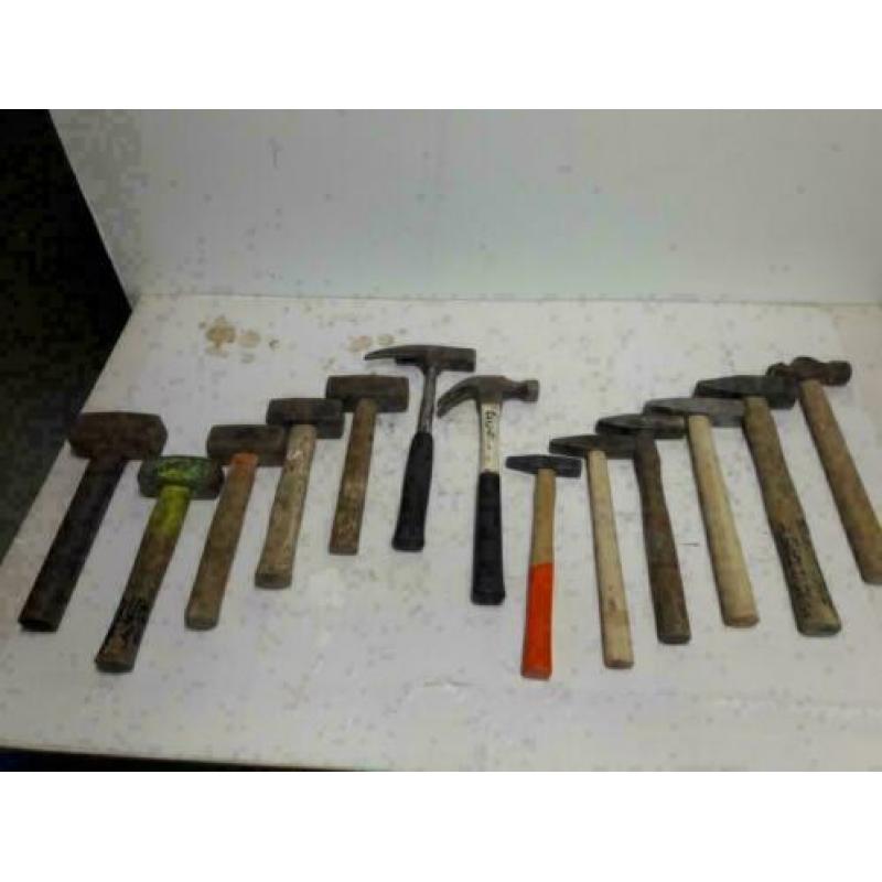 Diverse bankhamers 300 tot 2000 gram en mokers