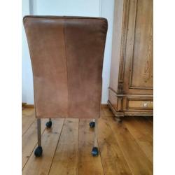 Mooie Leren Eetkamerstoelen (6x)
