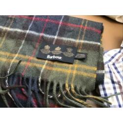 BARBOUR overhemd (S) en wollen sjaal Z .G.A.N.