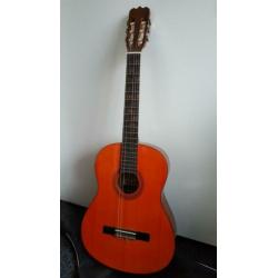 Akoestische Spaanse gitaar incl. hoes en setje nieuwe snaren