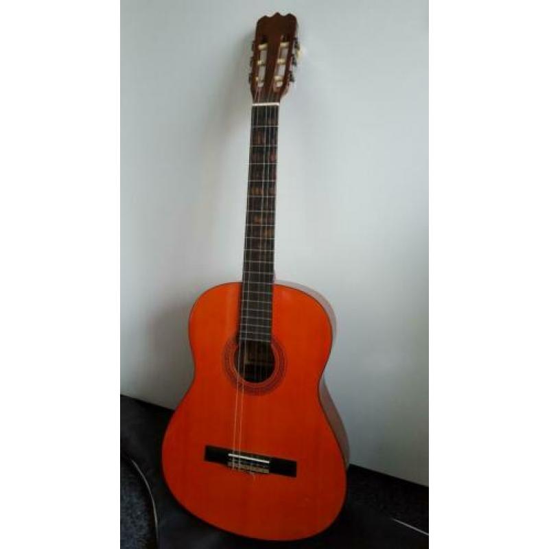 Akoestische Spaanse gitaar incl. hoes en setje nieuwe snaren