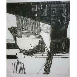 Harry van der Aart (1951) Dagboek 1978, abstract ets 3/10