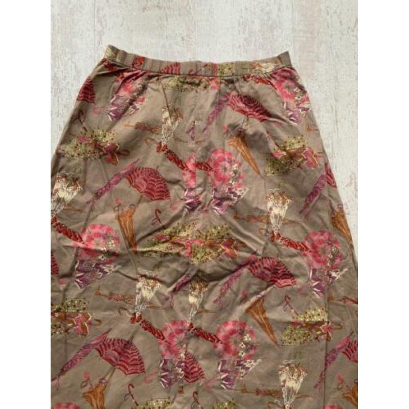 Gave lange vintage rok maat 38 M