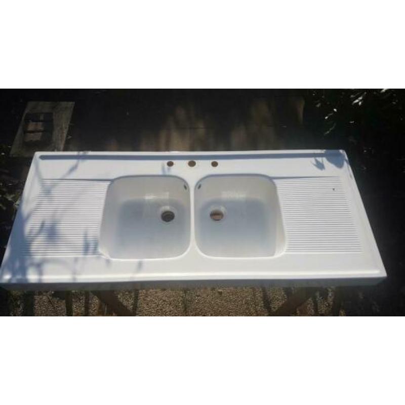 Jacob Delafon double spoelbak keramiek