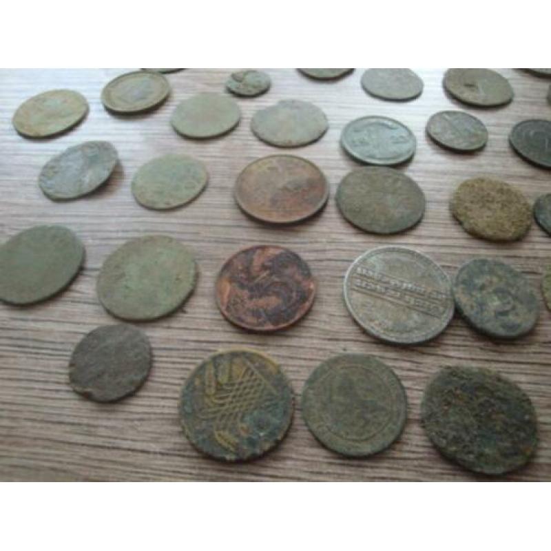 bodemvondsten groot lot munten van alles wat 43 stuks
