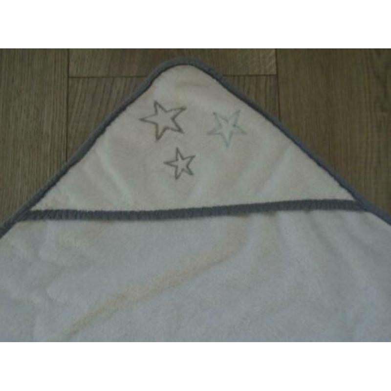 Witte Badstof Baby Omslagdoek/Badcape