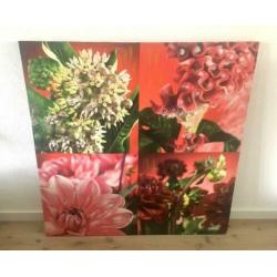 Mooi groot bloemen schilderij