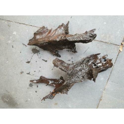 Aquarium hout en steen