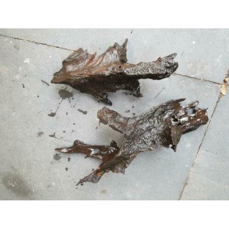 Aquarium hout en steen