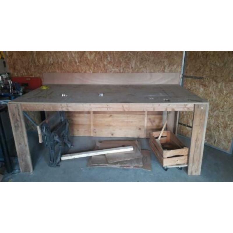 Grote werktafel 120x244