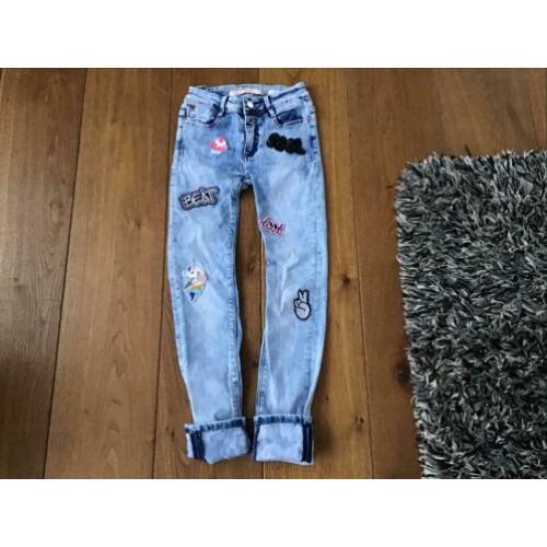 Stoere jeans spijker broek skinny slimfit CoolCat 134 140