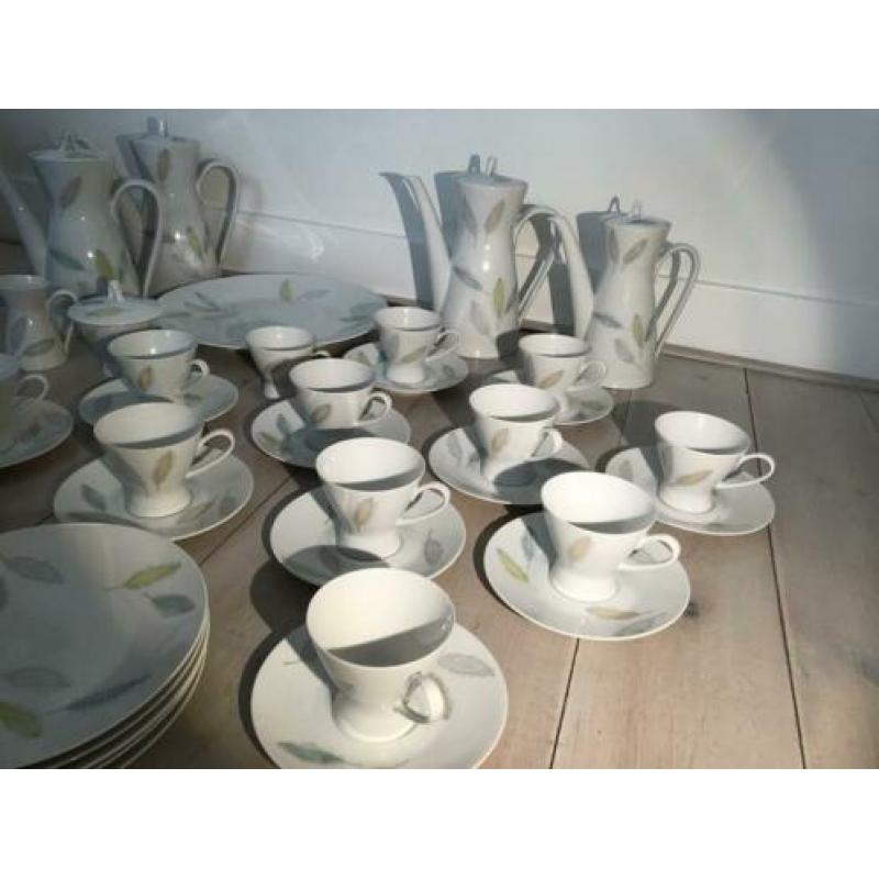 Jaren ‘60 Koffieservies Rosenthal Form 2000 Bunte Blätter