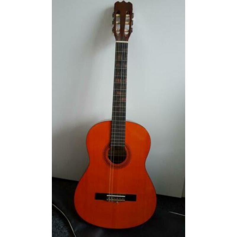 Akoestische Spaanse gitaar incl. hoes en setje nieuwe snaren