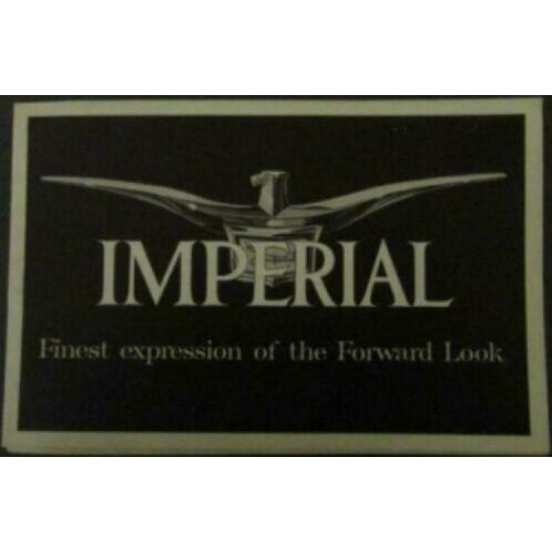 1957 Chrysler Imperial Brochure USA