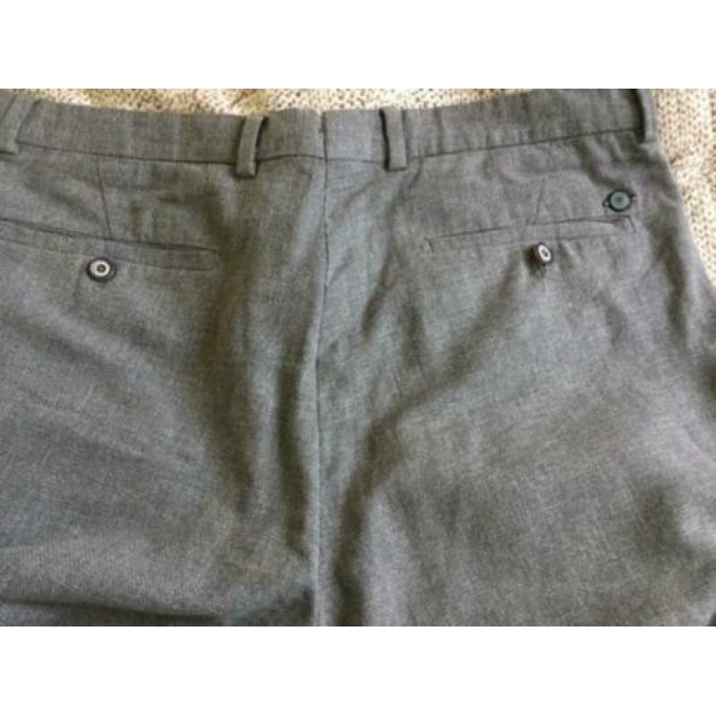 MASSIMO DUTTI cotton linnen broek grof geweven mt 44