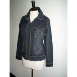 als nieuw!!! LADIES CHOICE spijkerjasje met elastan mt. 38