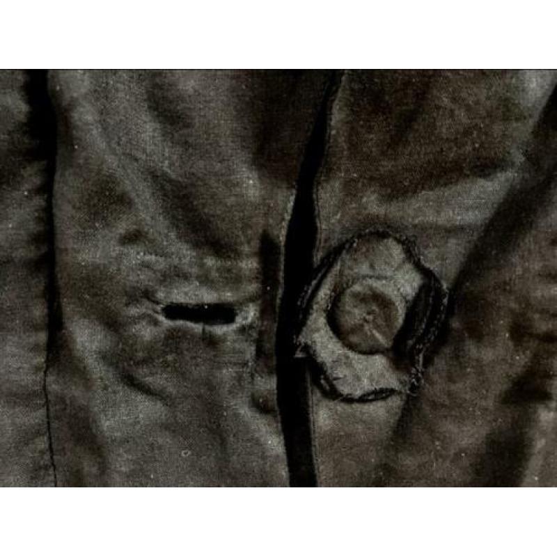 Nieuw zwart linnen Zele jasje vest maat L met leuke details