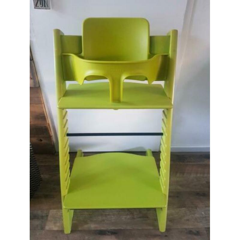 Mooie Stokke tripp trapp stoel triptrap trip trap limegroen