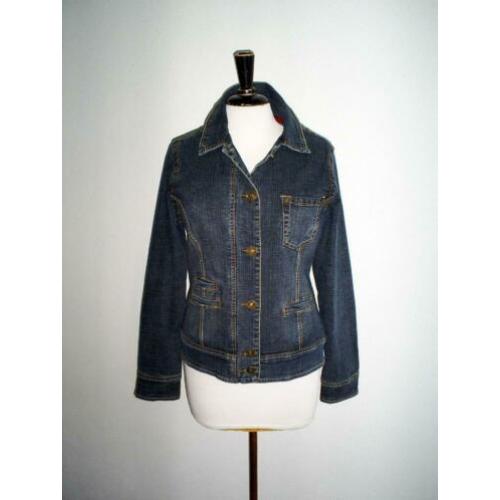 als nieuw!!! LADIES CHOICE spijkerjasje met elastan mt. 38