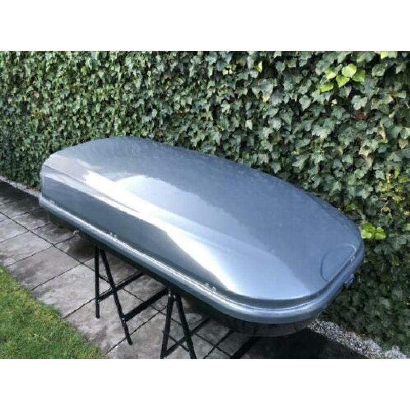 Hele GROTE Dakkoffer 580L Hoogglans Antraciet 195x95x44 cm