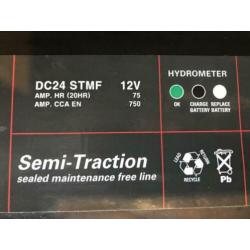 MF 75Ah accu + accu druppellader