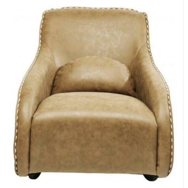 Beige schommelfauteuil - Kare Design Ritmo rocking chair