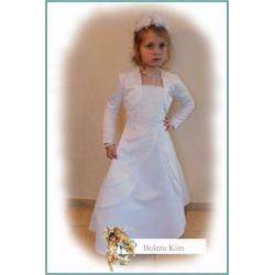 140 witte bruidsmeisje bolero jasje communie Kim