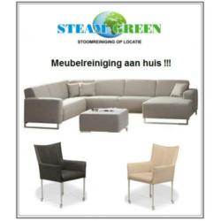 Hoekbankstel reinigen, Bank reinigen, Stoelen reinigen