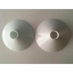 Antieke glazen lampenkap melkglas opaline D24 H9