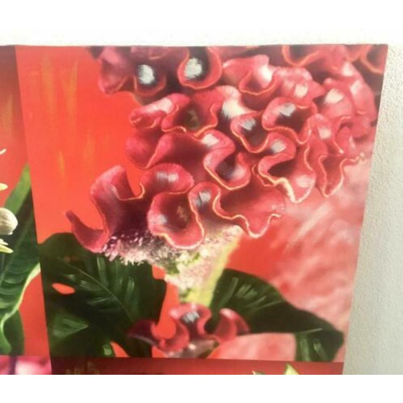 Mooi groot bloemen schilderij
