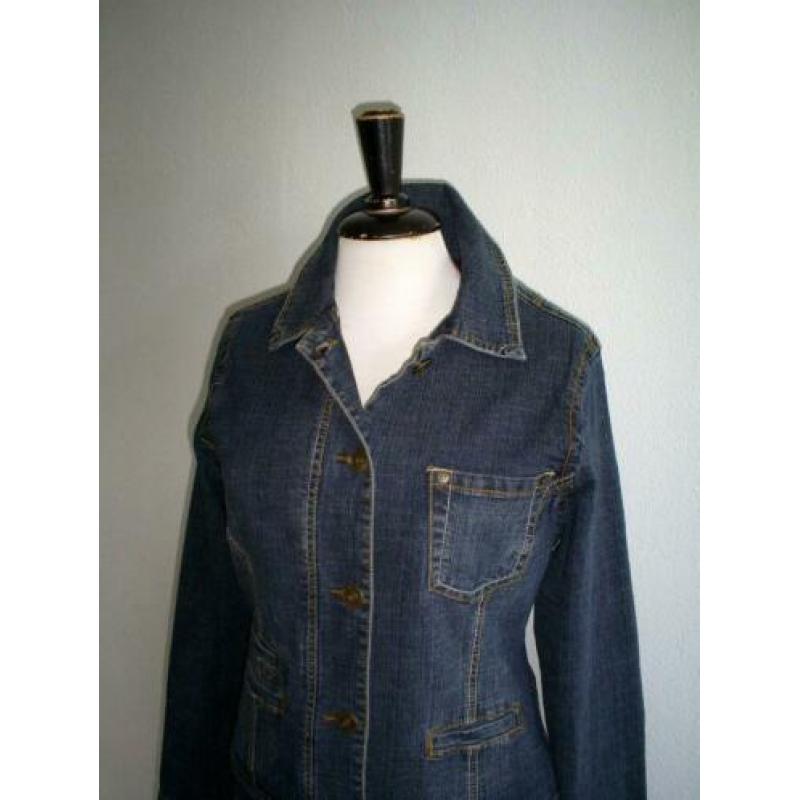 als nieuw!!! LADIES CHOICE spijkerjasje met elastan mt. 38