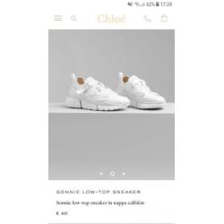 Gloednieuwe ONGEDRAGEN Chloe Chloé sonnie sneaker maat 39