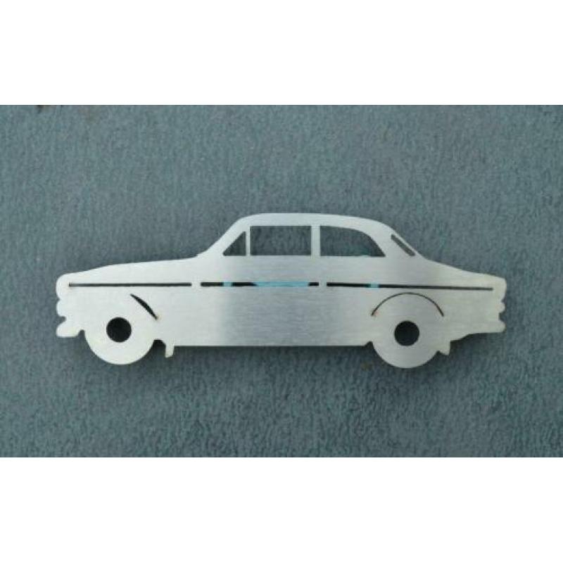 metalen RVS Volvo Amazon 121 122S 122 bord [nieuw]