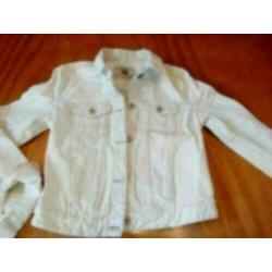 Zara jeansjasje/jas/jack maat 36/38/S beige used look zgan