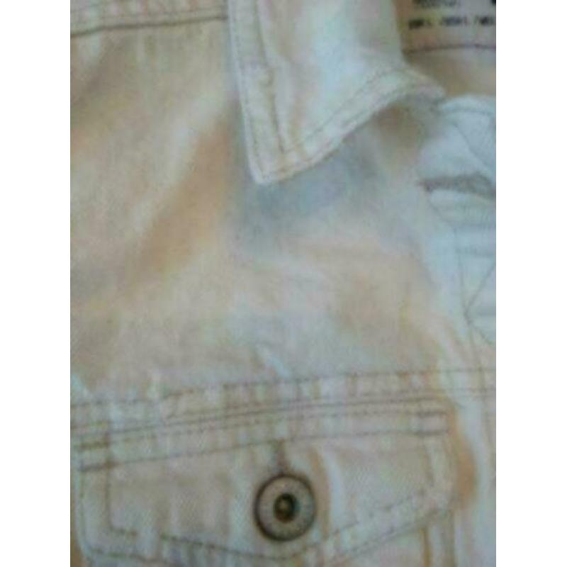 Zara jeansjasje/jas/jack maat 36/38/S beige used look zgan