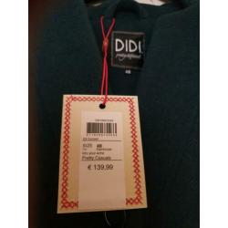 Didi jas wol wollen groen mt 48 Nieuw !