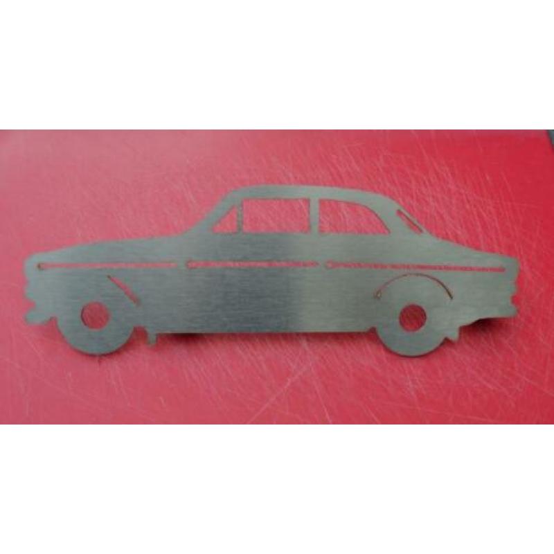 metalen RVS Volvo Amazon 121 122S 122 bord [nieuw]