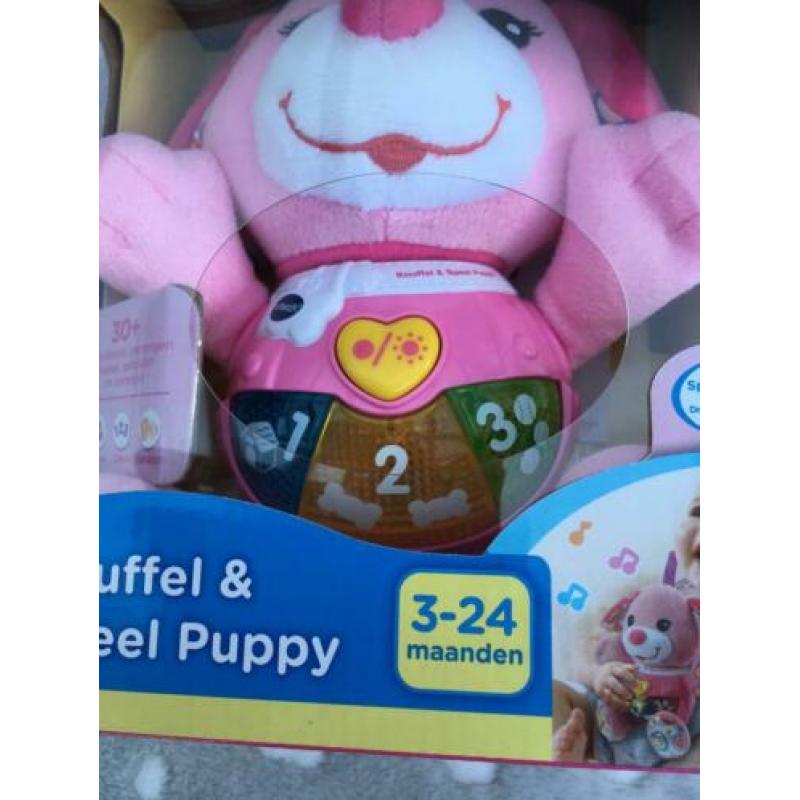 Vtech knuffel en speel puppy nieuw roze
