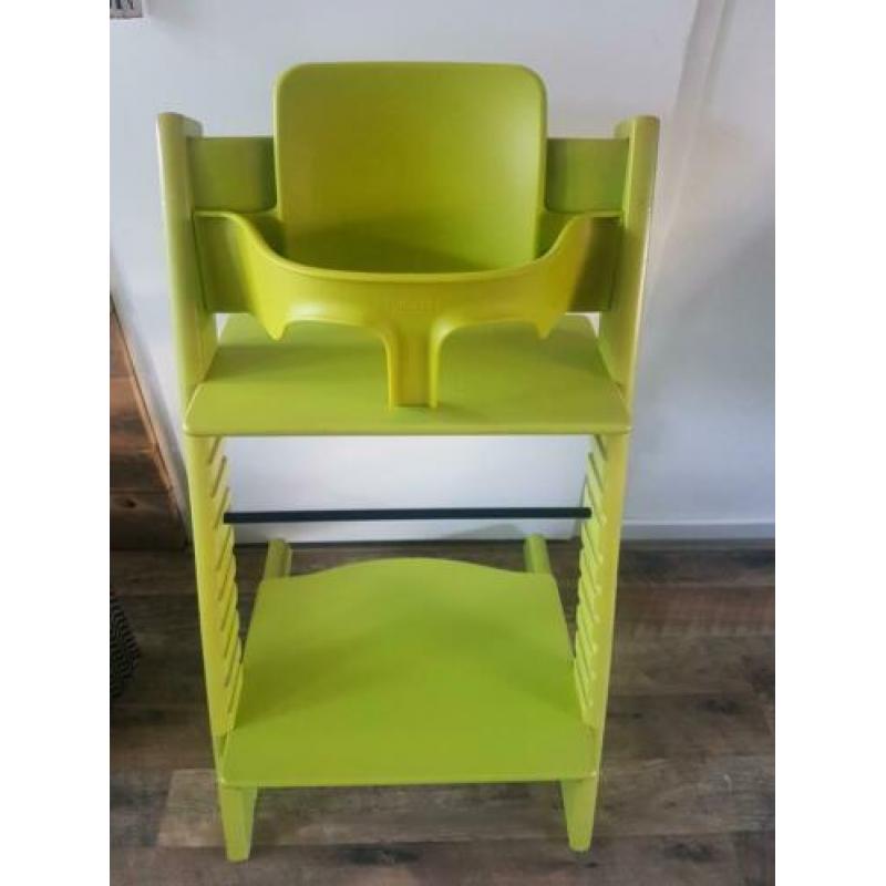 Mooie Stokke tripp trapp stoel triptrap trip trap limegroen