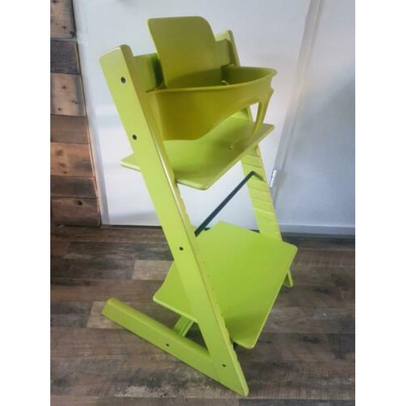 Mooie Stokke tripp trapp stoel triptrap trip trap limegroen