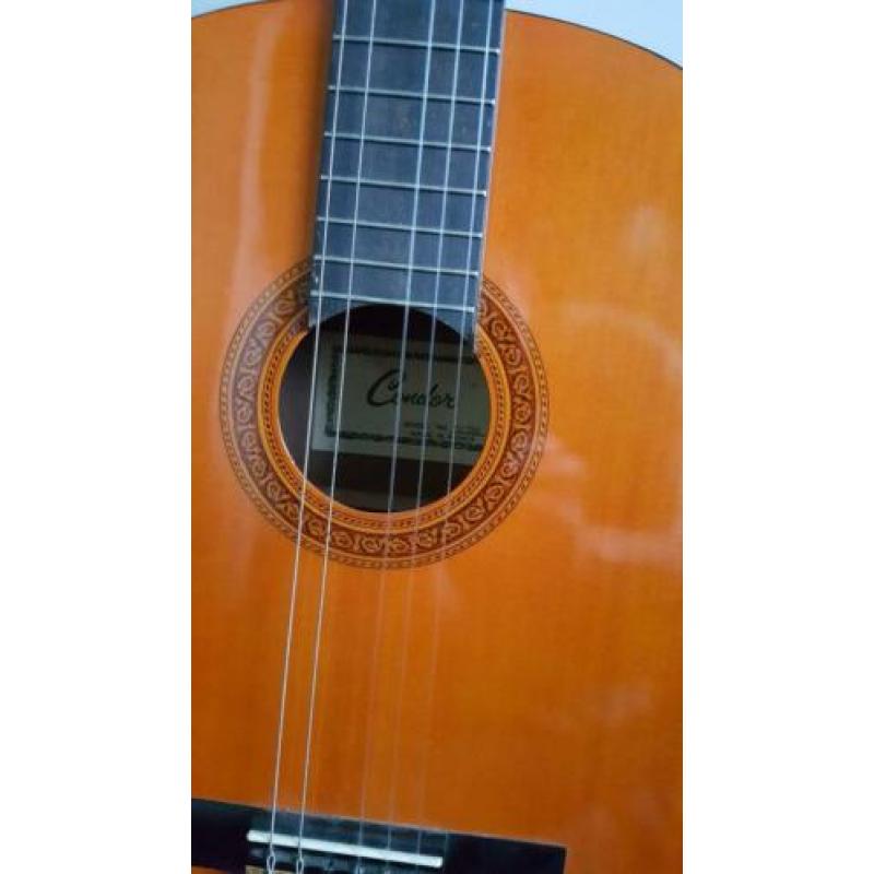 Akoestische Spaanse gitaar incl. hoes en setje nieuwe snaren