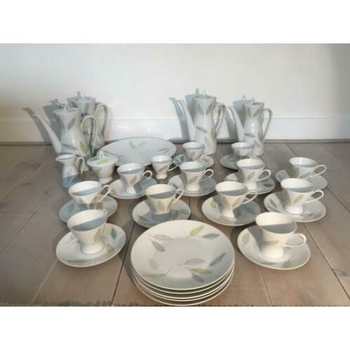 Jaren ‘60 Koffieservies Rosenthal Form 2000 Bunte Blätter