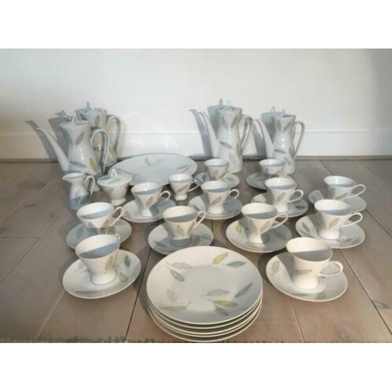 Jaren ‘60 Koffieservies Rosenthal Form 2000 Bunte Blätter