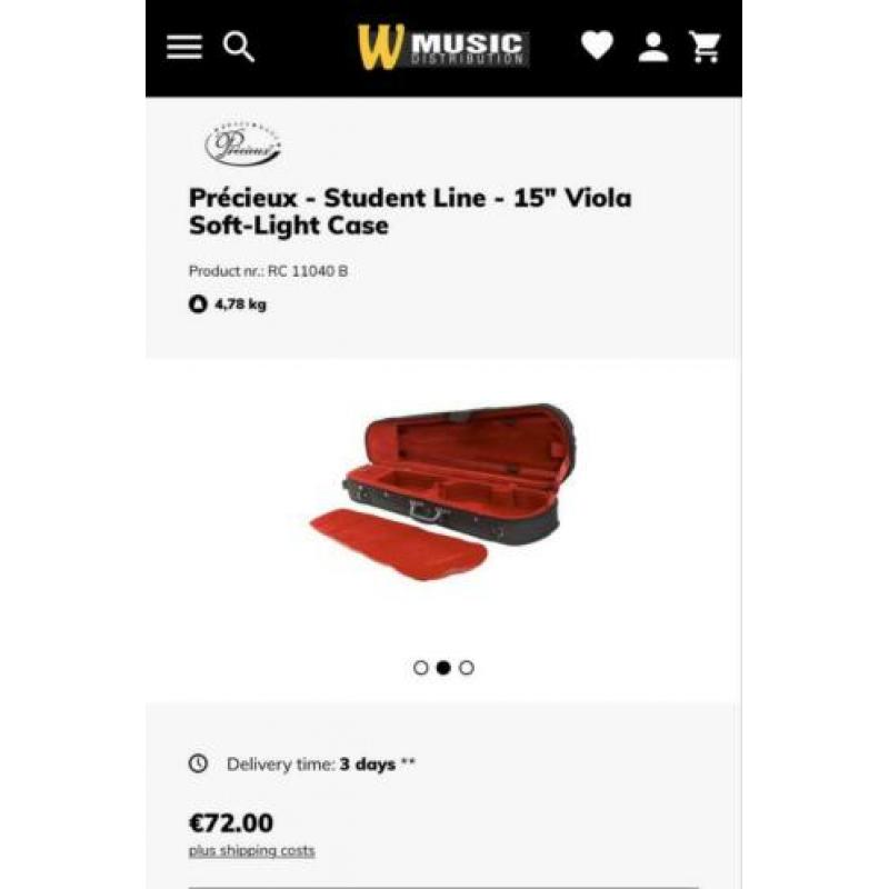 ZGAN Viool koffer / cases opbergkoffer viola ‘