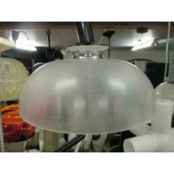 space age design hanglamp 55 cm mat kunststof jaren 70 retro