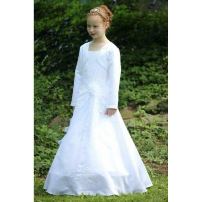 140 witte bruidsmeisje bolero jasje communie Kim