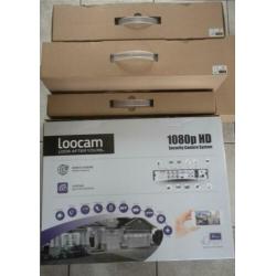 Loocam 4 FULL Hd Camera Bewaking set 2mp 1RB HDD Live.NIEUW